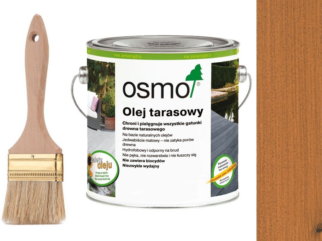 OSMO Olej do Tarasów 009 MODRZEW 25L + GRATIS